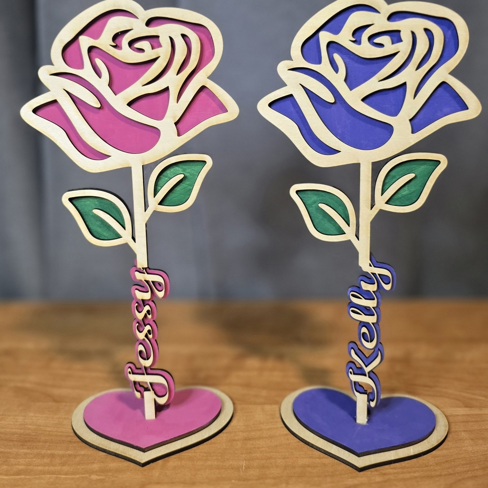 Personalized Wooden Rose, Gifts For All Occasions